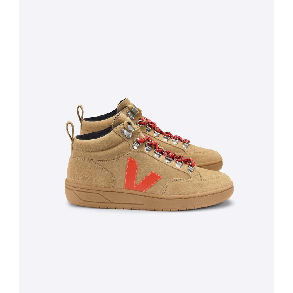 Veja RORAIMA SUEDE Women\'s High Tops Orange | NZ 362GSO